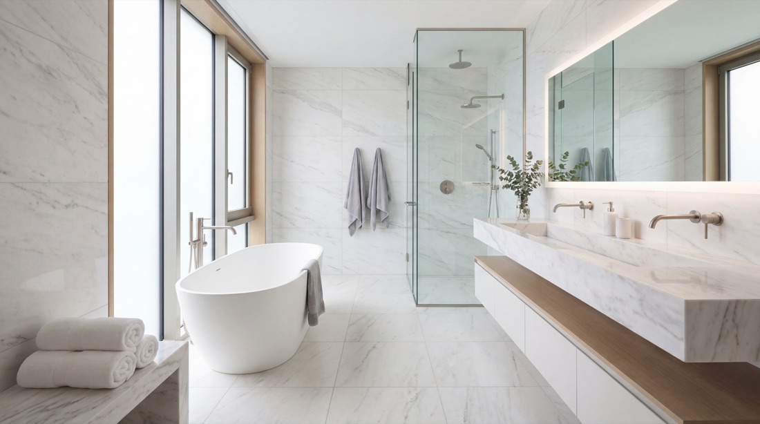 Bathroom remodel by Summit Build Co.